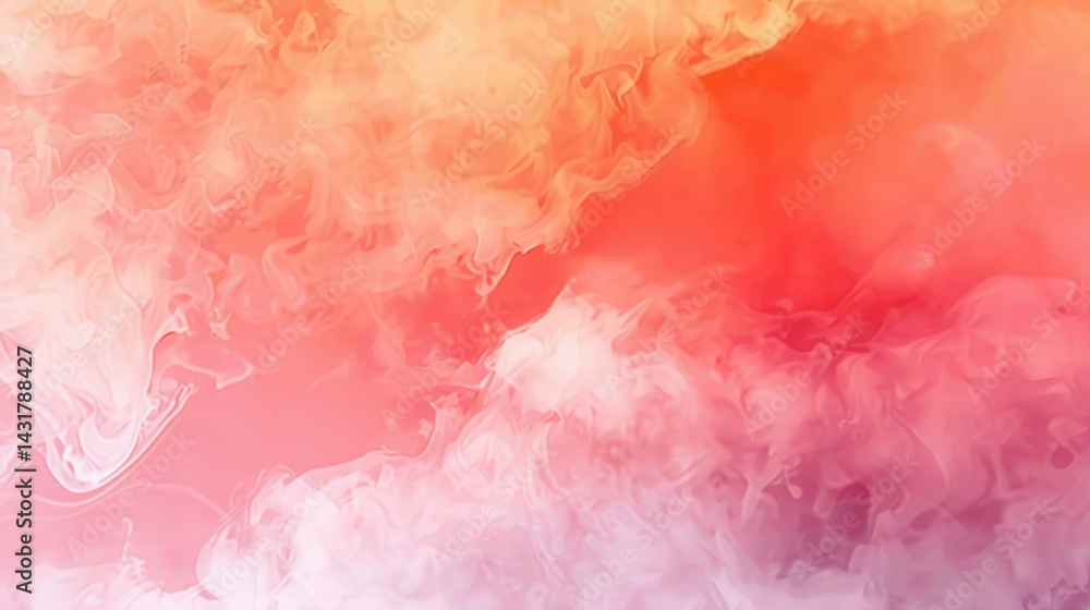 Poster abstract art of wave pattern in multicolored gradient. background image of digital wave floating wit