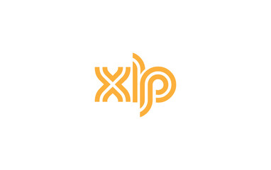XLP Creative Unique Modern Letter Logo Design. Stylized logo featuring a unique letter design, presenting abstract minimalist aesthetics and modern appeal.