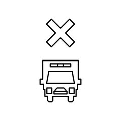 Fototapeta premium ambulance icon design failed