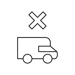 Obraz premium ambulance icon design failed