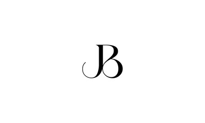 JB initial letter logo