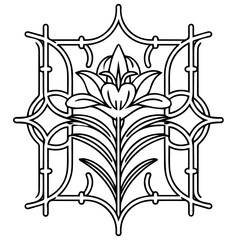 seamless floral pattern. abstract design geomatic design