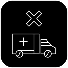 Fototapeta premium ambulance icon design failed