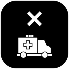 Obraz premium ambulance icon design failed