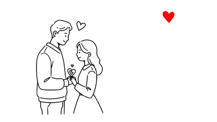 Valentine's Couple Scene