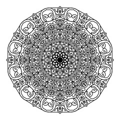 mandala round ornament