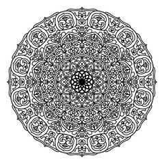 mandala round ornament