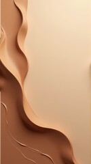 Abstract earthy tones: layered textures and organic waves in beige and brown.