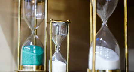Vintage Hourglass Collection Display
