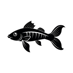 Black Vector Silhouette Firefish Goby Group