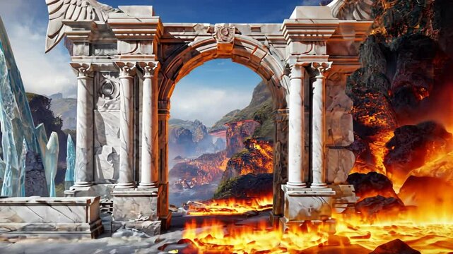 Portal to hell and heaven.