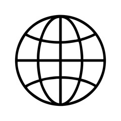 Explore the world icon globe vector illustration for web design and graphic design project