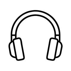 Headphones vector icon illustration for music listening audio device sound equipment design 90