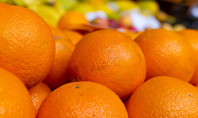 Oranges at the market in Funchal.