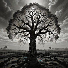 dead tree in the desert