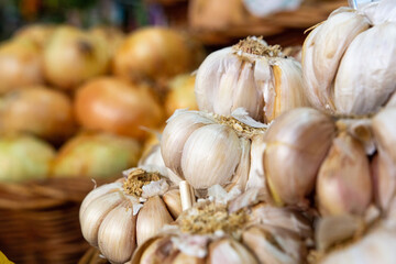 Garlic at the Funchal market.