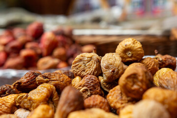 Dried dates at the market in Funchal.