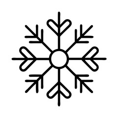 Snowflake winter snow ice crystal frost christmas holiday season festive design vector icon