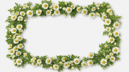 Fototapeta premium Elegant wedding invitation card background . Minimal hand painted watercolor Chamomile flowers texture template background. Design for wedding, vip cover, poster, rsvp moderncard.Valentine's Day