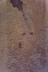 Rusty metal surface. Traces of prolonged exposure to humid air.