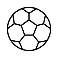 Soccer ball illustration vector graphic design for sports equipment and game activities icon 90