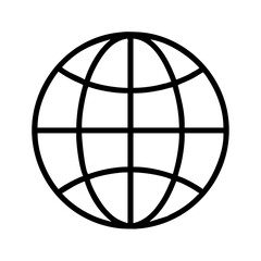 Globe icon vector illustration world map earth planet global network connection internet symbol graphic