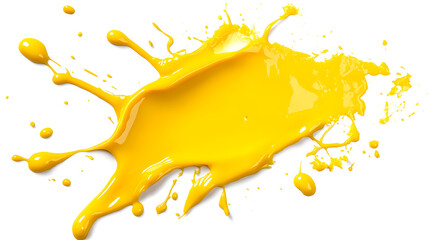 A splash of yellow paint 
