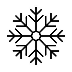Isolated snowflake vector illustration for winter christmas design element and decoration