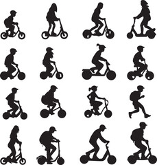 People sillhouttee vector