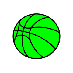 Obraz premium basketball icon vector on white