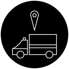 location of ambulance icon design