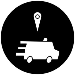 location of ambulance icon design