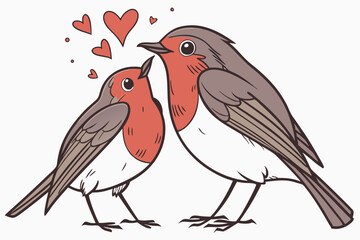 two birds on a branch