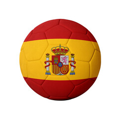 Obraz premium Realistic Spain Football Flag