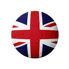 Obraz premium Realistic United Kingdom Football Flag