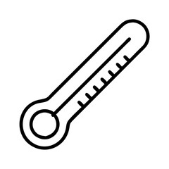 Thermometer icon vector illustration for medical healthcare temperature measurement and fever check