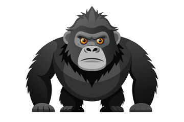 Gorilla illustration on White Background