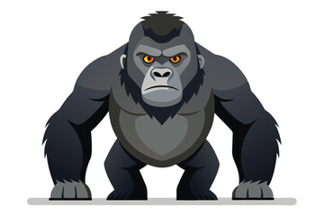 Gorilla illustration on White Background