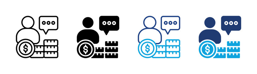 Fototapeta premium Financial Advisor Icon