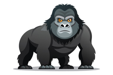 Gorilla illustration on White Background