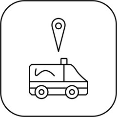 location of ambulance icon design