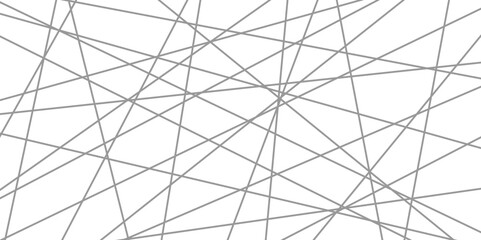 Intersecting Lines Web Modern Geometric Pattern on White. random Line Lattice Abstract Pattern in white background