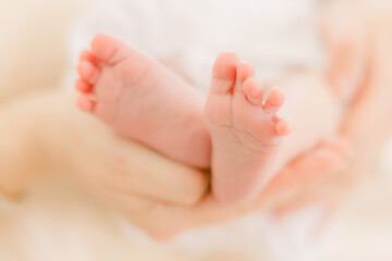 Newborn babies feet