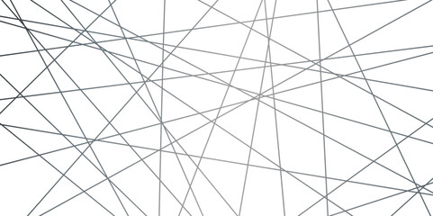 Intersecting Lines Web Modern Geometric Pattern on White. random Line Lattice Abstract Pattern in white background