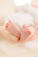 Newborn babies feet