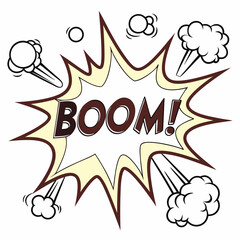 Comic Book Explosion – Boom Text Pop Art