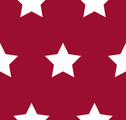 Fototapeta premium Patriotic Stars - Red & White 