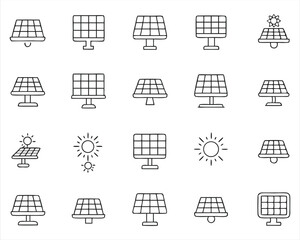 Solar Panel icon set