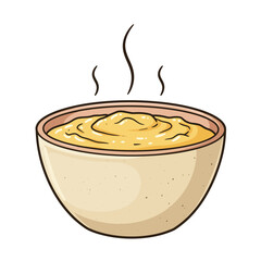 soup meal icon symbol flat design vector design illustration