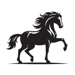 A horse silhouette vector illustration